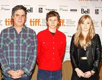 Miguel Arteta, Michael Cera and Portia Doubleday at the press conference of "Youth In Revolt."