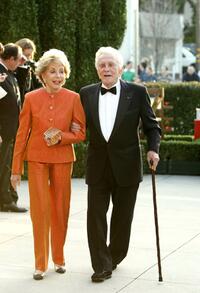 Kirk Douglas and wife Diana Douglas at the Vanity Fair Oscar Party.