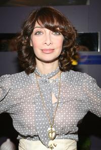 Illeana Douglas at the W VIP lounge during Mercedes Benz Fashion Week.