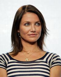 Cameron Diaz at the launching of Save Our Selves, the Campaign for a Climate Crisis.