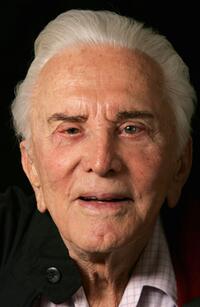 Kirk Douglas at a portrait session before signing copies of his new book "Let's Face It".