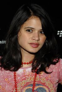 Melonie Diaz at the Verizons launch of the new Blackberry Pearl 8130 Smartphone.