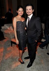 Melonie Diaz and Freddy Rodriguez at the after party of the premiere of "Nothing Like The Holidays."