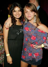 Melonie Diaz and Julia Garro at the after party of the premiere of "A Guide To Recognizing Your Saints."