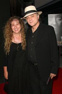 Claudia Handler and Brad Dourif at the premiere of "Deadwood - Season 3."