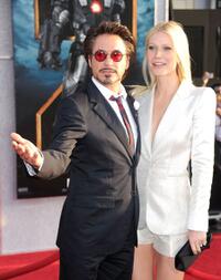 Robert Downey, Jr. and Gwyneth Paltrow at the California premiere of "Iron Man 2."
