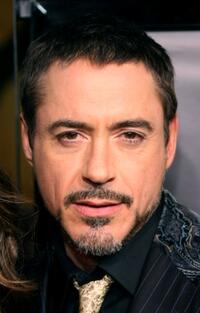 Robert Downey, Jr. at the Hollywood premiere of "Iron Man."