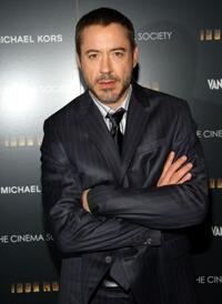 Robert Downey, Jr. at the New York screening of "Iron Man."