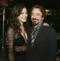 Michelle Monaghan and Robert Downey, Jr. at the Los Angeles premiere of "Kiss Kiss Bang Bang."