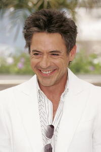 Robert Downey, Jr. at a Cannes photocall for "A Scanner Darkly."