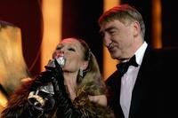 Ursula Andress and Gottfried John at the ceremony of the Diva Awards 2007.