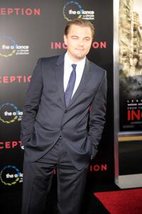 Leonardo DiCaprio at the California premiere of "Inception."
