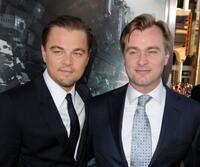 Leonardo DiCaprio and Christopher Nolan at the California premiere of "Inception."