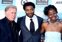 Martin Sheen, Chiwetel Ejiofor and Elle Downs at the Los Angeles Film Festival opening night screening of "Talk to Me."