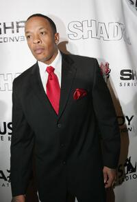 Dr. Dre at the Shady National Convention to launch Shade 45.