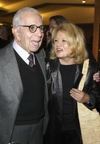 Angie Dickinson and Walter Mirisch at the Academy of Motion Picture Arts and Sciences centennial tribute to Oscar winning director George Stevens.