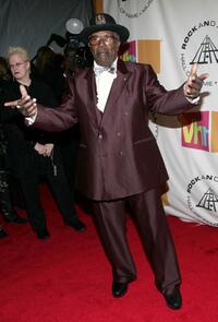 Bo Diddley at the 20th Annual Rock And Roll Hall Of Fame Induction Ceremony.
