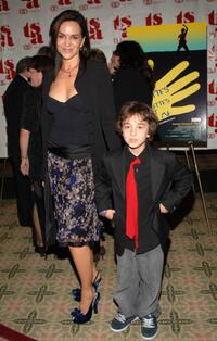 Polly Draper and son Alex at the premiere of "I Have Tourettes But Tourettes Doesn't Have Me."