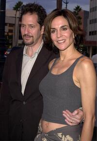 Michael Wolff and Polly Draper at the premiere of "The Tic Code."