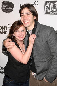 Rachel Dratch and Justin Long at the after party for opening night of the 8th Annual 24 Hour Plays on Broadway presented by Montblanc.