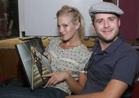 Jon Abrahams and Kaycee Flinn at the launch of new book "The Four Dreams of Miss X."