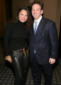 Fran Drescher and Andrew Borrok at the private screening of "Lions for Lambs."