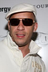Vin Diesel at the birthday celebration for Eugene Remm and Mark Birnbaum.