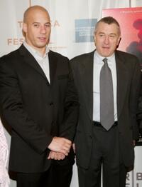 Vin Diesel and Robert De Niro at the screening of "Brotherhood" during the 2004 Tribeca Film Festival.