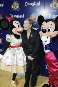 Julie Andrews at the Disneyland's 50th anniversary party.