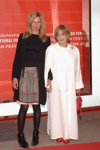 Sara Driver and Jeanne Moreau at the opening Ceremony of 54th San Sebastian Film Festival.