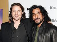 Naveen Andrews and Martin Henderson at the premiere of "Bride And Prejudice."