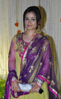 Divya Dutta at the reception party of Vivek Oberoi and Priyanka Alva in Mumbai.
