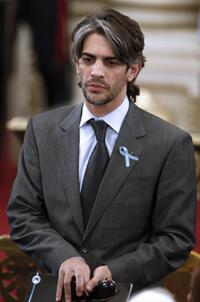 Pablo Echarri at the White Room of presidential palace in Buenos Aires.