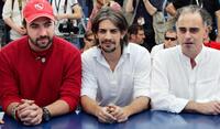 Adrian Caetano, Pablo Echarri and Guillermo Fernandez at the photocall of "Cronica De Una Fuga" during the 59th International Cannes Film Festival.