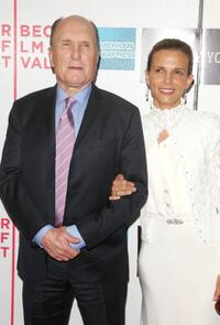Robert Duvall and his wife Luciana Pedraza at the Tribeca Film Festival premiere of "Lucky You".