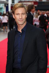 Aaron Eckhart at the UK premiere of "The Dark Knight."