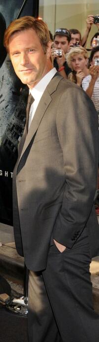 Aaron Eckhart at the world premiere of "The Dark Knight."