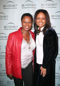 Arlene Duncan and Tonya Lee Williams at the opening night gala screening of "Spinning Into Butter" during the Reel World Film Festival.