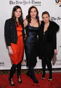 Grace Dunham, Laurie Simmons and Lena Dunham at the IFP's 20th Annual Gotham Independent Film Awards in New York.