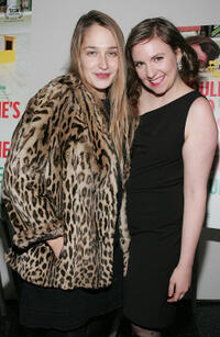 Jemima Kirke and Lena Dunham at the New York premiere of "Tiny Furniture."