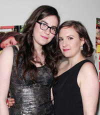 Grace Dunham and Lena Dunham at the New York premiere of "Tiny Furniture."