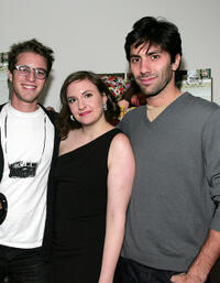 Henry Joost, Lena Dunham and Yaniv Schulman at the New York premiere of "Tiny Furniture."