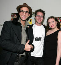 Ariel Schulman, Henry Joost and Lena Dunham at the New York premiere of "Tiny Furniture."