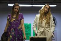 Lena Dunham as Aura and Jemima Kirke as Charlotte in "Tiny Furniture."