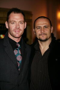 Marton Csokas and Russell Dykstra at the premiere of "Romulus, My Father."