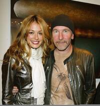 Cat Deeley and The Edge at the opening of the new collection by artist Guggi.