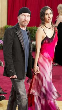 The Edge and Morleigh at the 75th Annual Academy Awards.