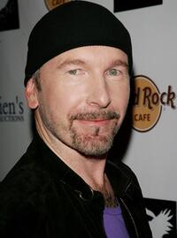 The Edge at the "Icons of Music" auction.