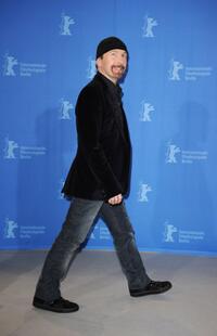 The Edge at the photocall of "It Might Get Loud" during the 59th Berlin Film Festival.