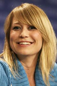Trine Dyrholm at the press conference of "A Soap."